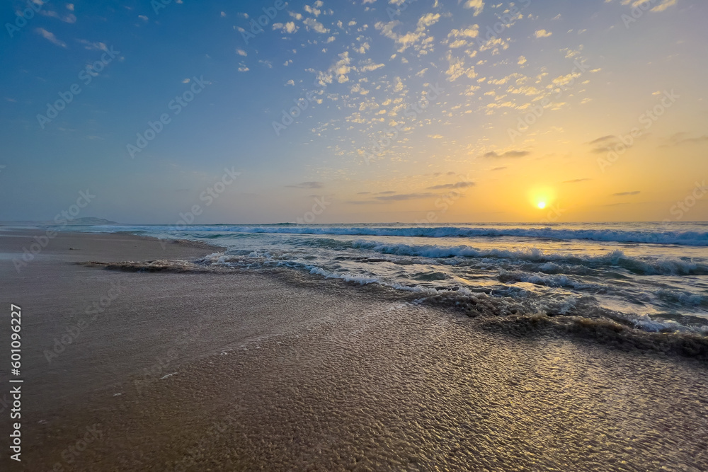 sunset on the beach