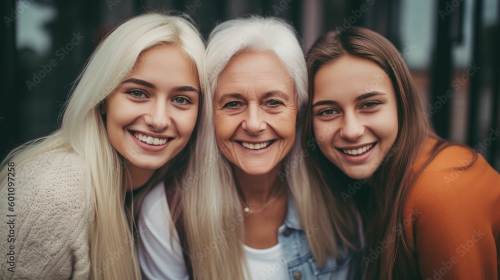 Mother and daughters taking a selfie Mother and daughters taking a selfie