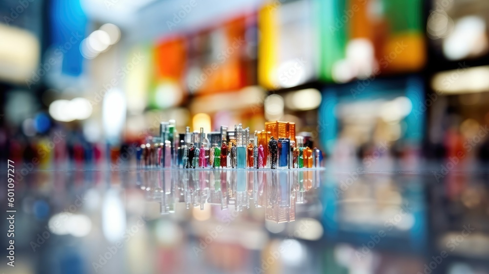 Obraz premium Blurred background of department store