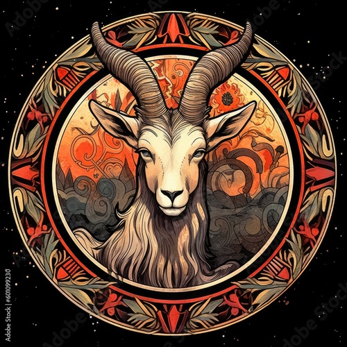 Capricorn the Goat - created with Generative AI