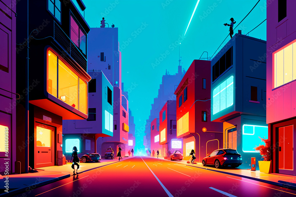 Generative concept art illustration. Generative ai. Generative concept art illustration. Generative ai.
