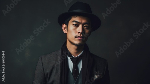 Portrait of a fashionable Asian man
