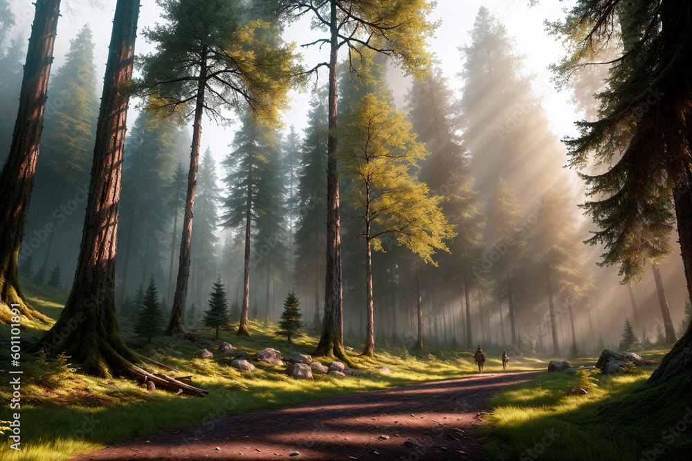 Obraz premium Generative concept art illustration. Generative ai.