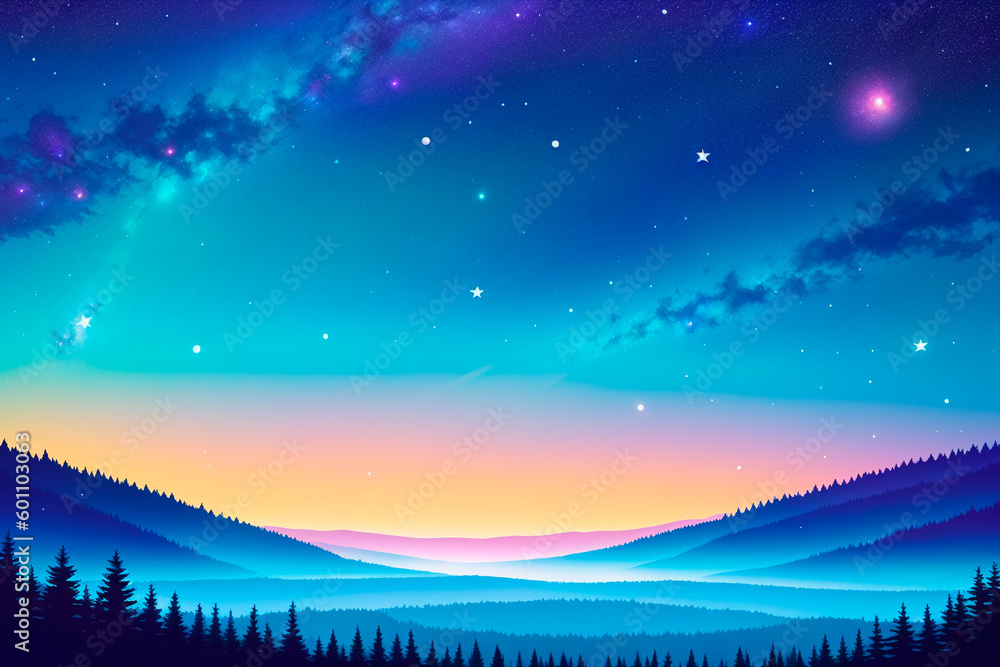 Generative concept art illustration. Generative ai.