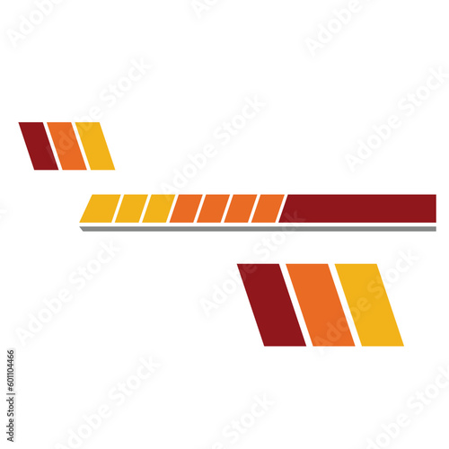car body livery decal design vector