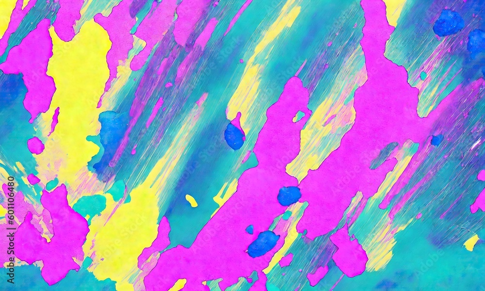 Splashes of pastel bright paint on the canvas.pastel colors. painting. Beautiful background, generative ai, generative, ai