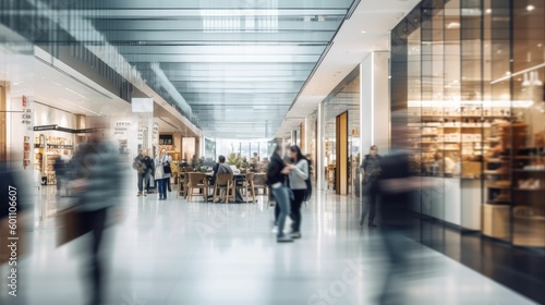 Blurred background of modern department store