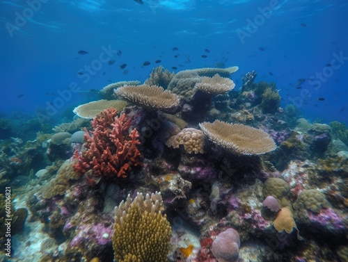 Vibrant Life of the Coral Reef, AI Generated © dasom