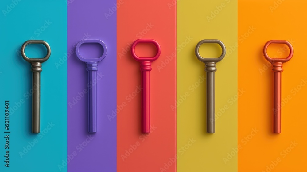 Escape key on multicolor background Escape key on multicolor background