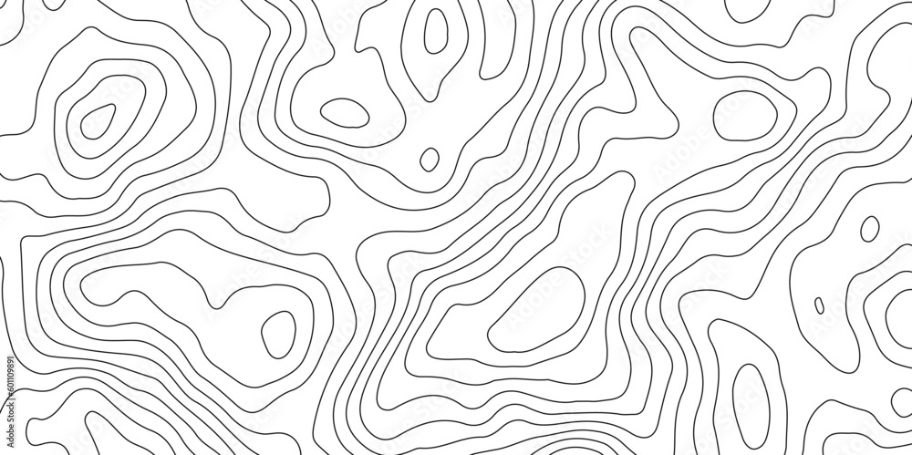 Topographic Map in Contour Line Light topographic topo contour map and