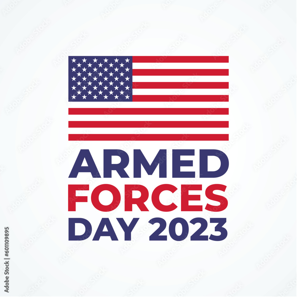 united states of america armed forces day 2023 may 20th 2023, modern creative banner, design concept, social media post, invitation card template 