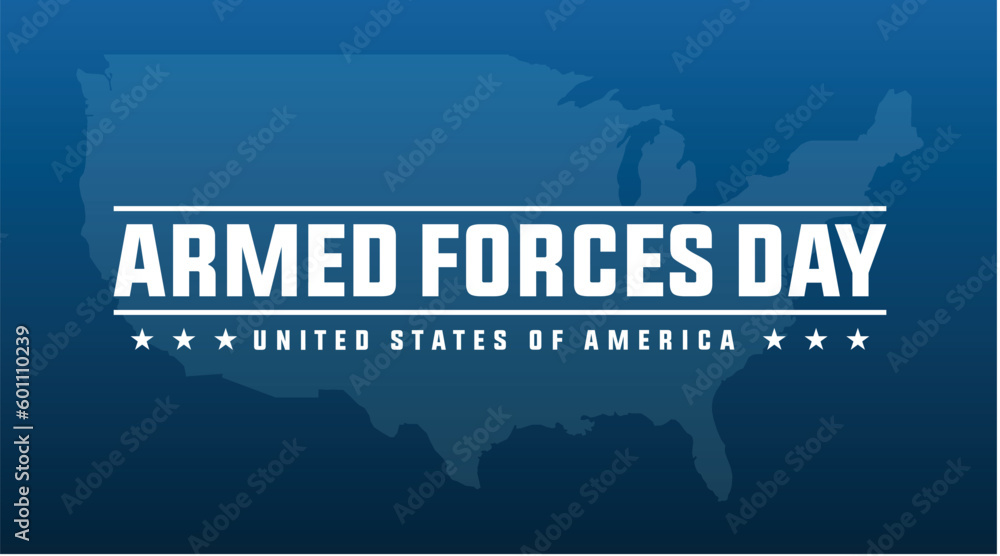 united states of america armed forces day modern creative banner, design concept, social media post 