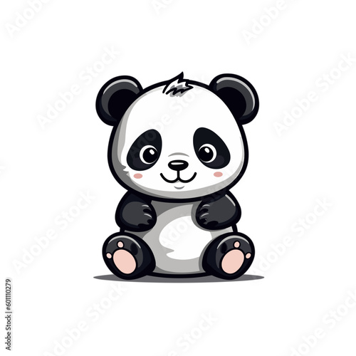 cute baby panda sitting type 2
