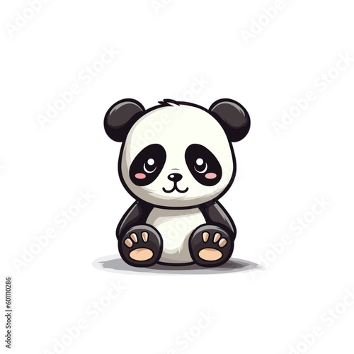 cute baby panda sitting type 1