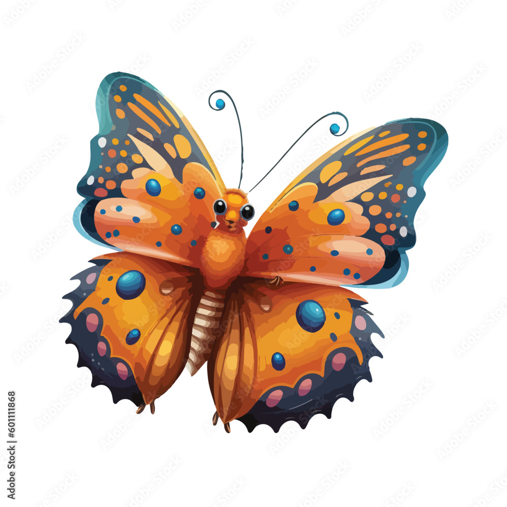 vector cute butterfly cartoon style vector cute butterfly cartoon style