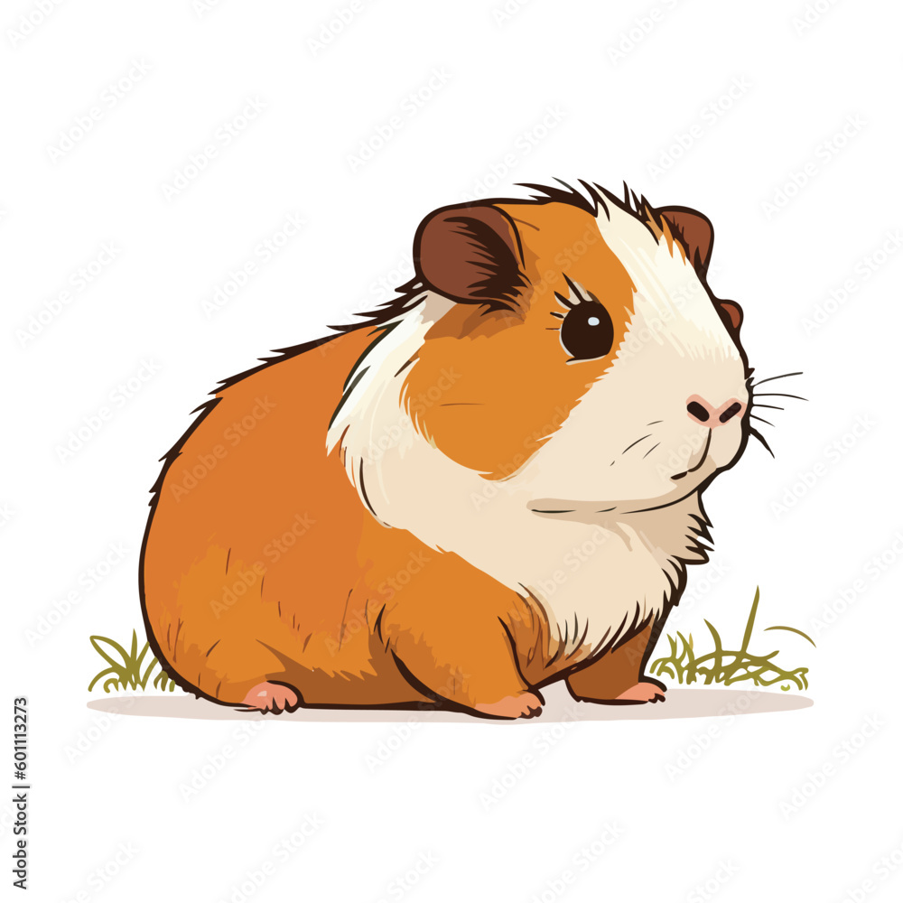 Fototapeta premium vector cute guinea pig cartoon style