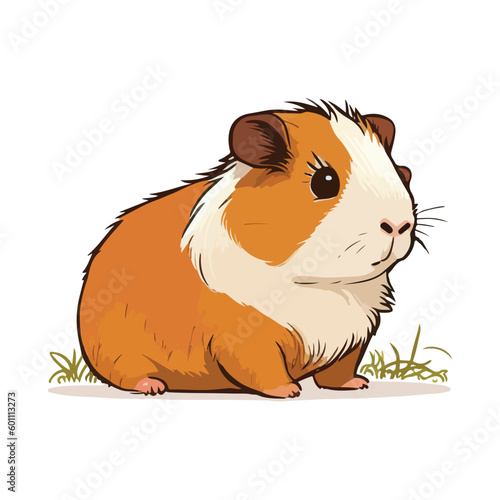 vector cute guinea pig cartoon style © Syamsudin