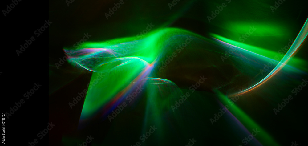 Naklejka premium 緑の光のイメージ