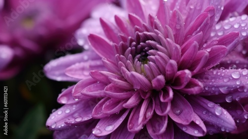 Beautiful purple chrysanthemum flower