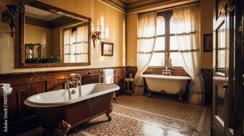 Bathroom of a historical hotel © Oliver