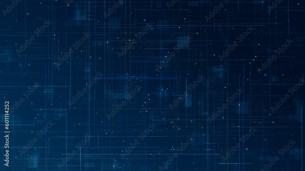 Blue digital line and grid perspective technology abstract background concept Blue digital line and grid perspective technology abstract background concept
