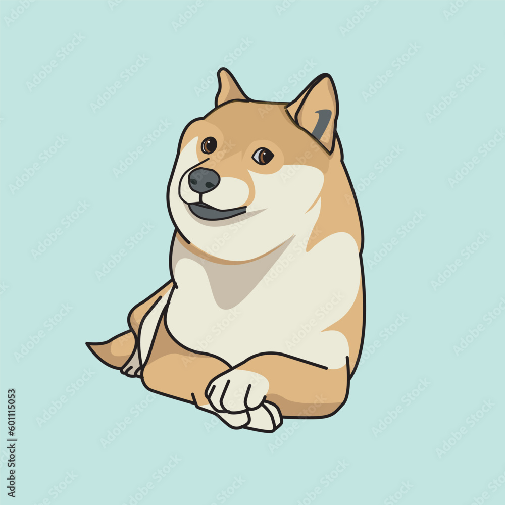 illustration vector graphic of dog illustration vector graphic of dog