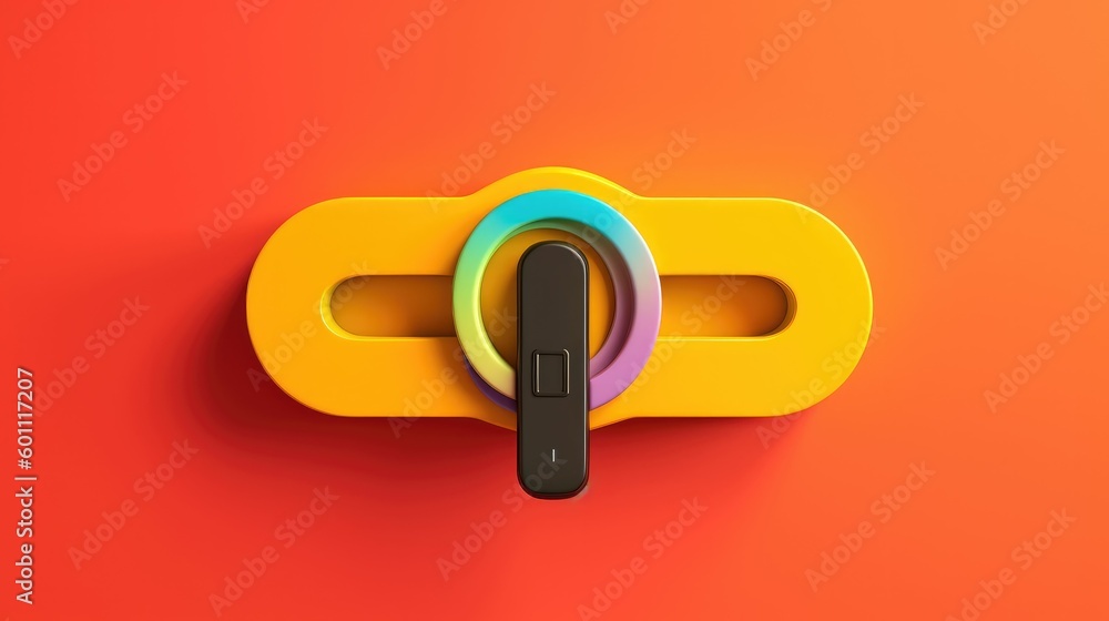 Escape key on multicolor background Escape key on multicolor background