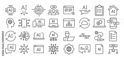 artificial intelligence icons