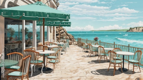 Cafe on the seaside photo