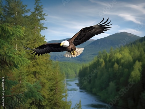 Bald Eagle's Domain: Sovereign of the Wild Skies