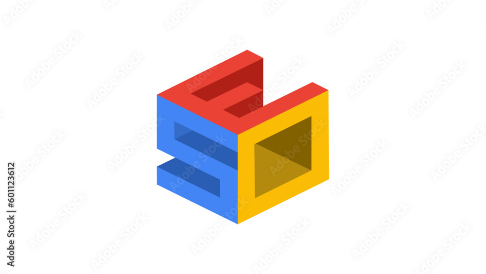 Obraz premium SEO (search engine optimization) isometric logo