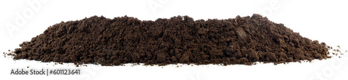 Soil Banner side view isolated on white background