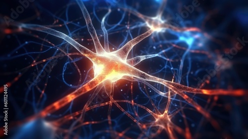 3D rendered illustration of neurons in the brain