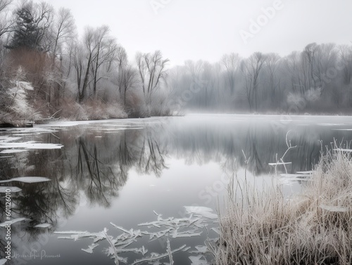 The Fragile Elegance of a Frozen Lake