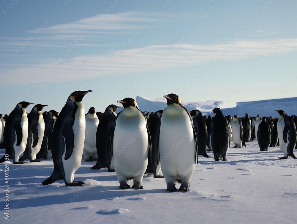 Penguin Parade: A Waddling Journey Across the Antarctic Ice
