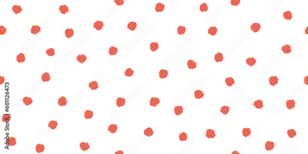 Polka dot seamless pattern. Vector illustration for background, card, invitation, banner, social media post, poster, mobile apps, advertising.