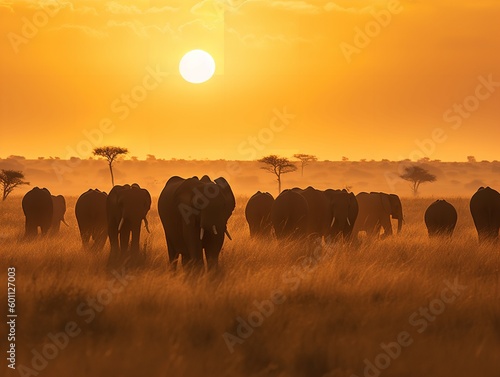 Elephants' Journey: A Family Trek across the African Plains