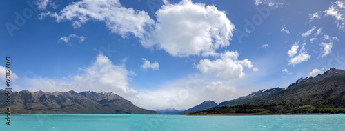 Argentina, El Calefate, scenic lakes and glacier landscapes of Patagonia National Park.