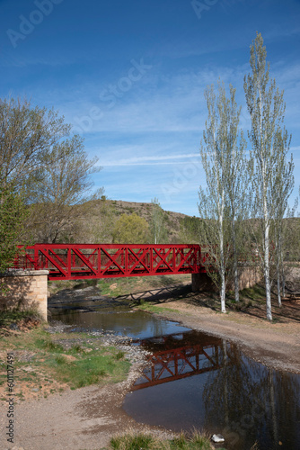 Entrambasaguas railway bridge over the Pancrudo river photo