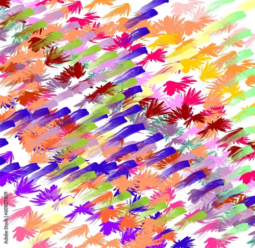 Multicolored paint, watercolor forms, swirls, lines, abstract background