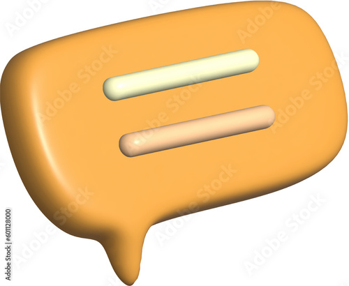 Pop up message icon 3d 