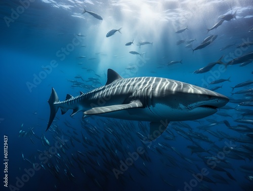 Tiger Shark Encounter: Beauty and Danger in Harmony © VisualMarketplace