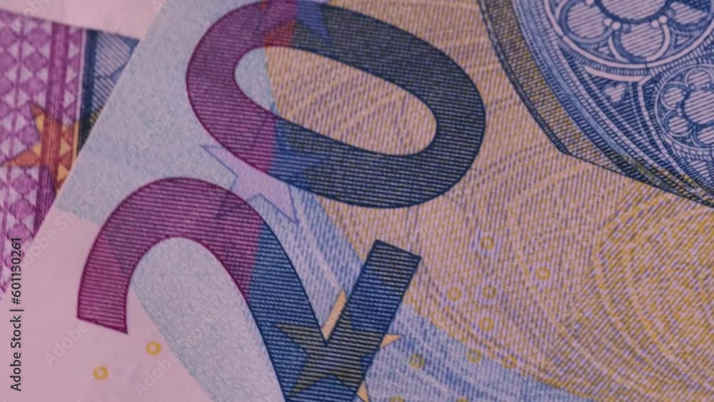part of paper money bills 20 euro banknotes of european union, concept of savings, banking, tax payment, economic cooperation, actual problems of money and monetary circulation, cash out currency part of paper money bills 20 euro banknotes of european union, concept of savings, banking, tax payment, economic cooperation, actual problems of money and monetary circulation, cash out currency