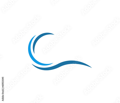 Water wave icon vector isolated on transparent backgrounds