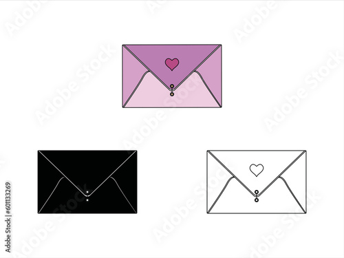 Envelope SVG | Mail Svg | Heart Envelope Svg | Mailing Svg | Letters Svg | Envelope Clipart