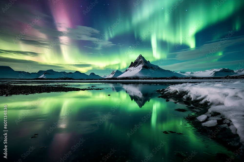 The magic of the Northern Lights: Scandinavia's fascinating natural spectacle, Generative AI