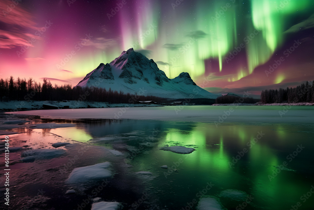 The magic of the Northern Lights: Scandinavia's fascinating natural spectacle, Generative AI
