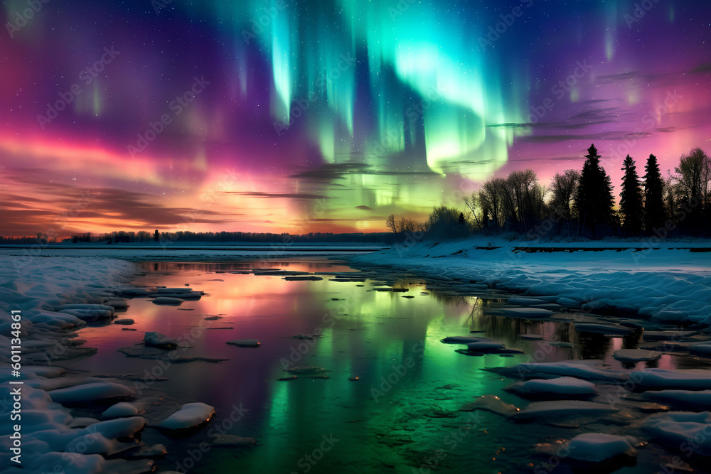 The magic of the Northern Lights: Scandinavia's fascinating natural spectacle, Generative AI