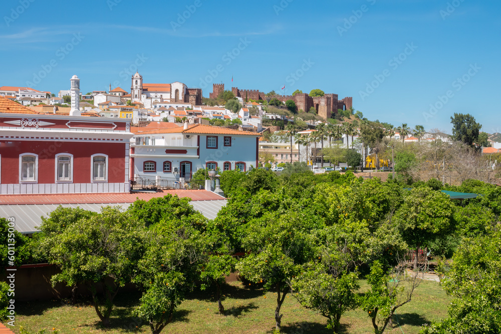 Obraz premium View of Silves, a charming roman-arab-medieval village and the former capital of the Kingdom of the Algarve (1249–1910), Portugal.