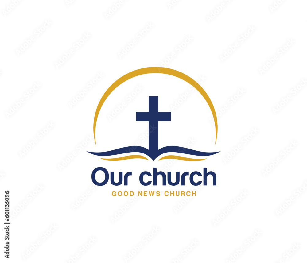 church logo. Christian cross logo church logo. Christian cross logo